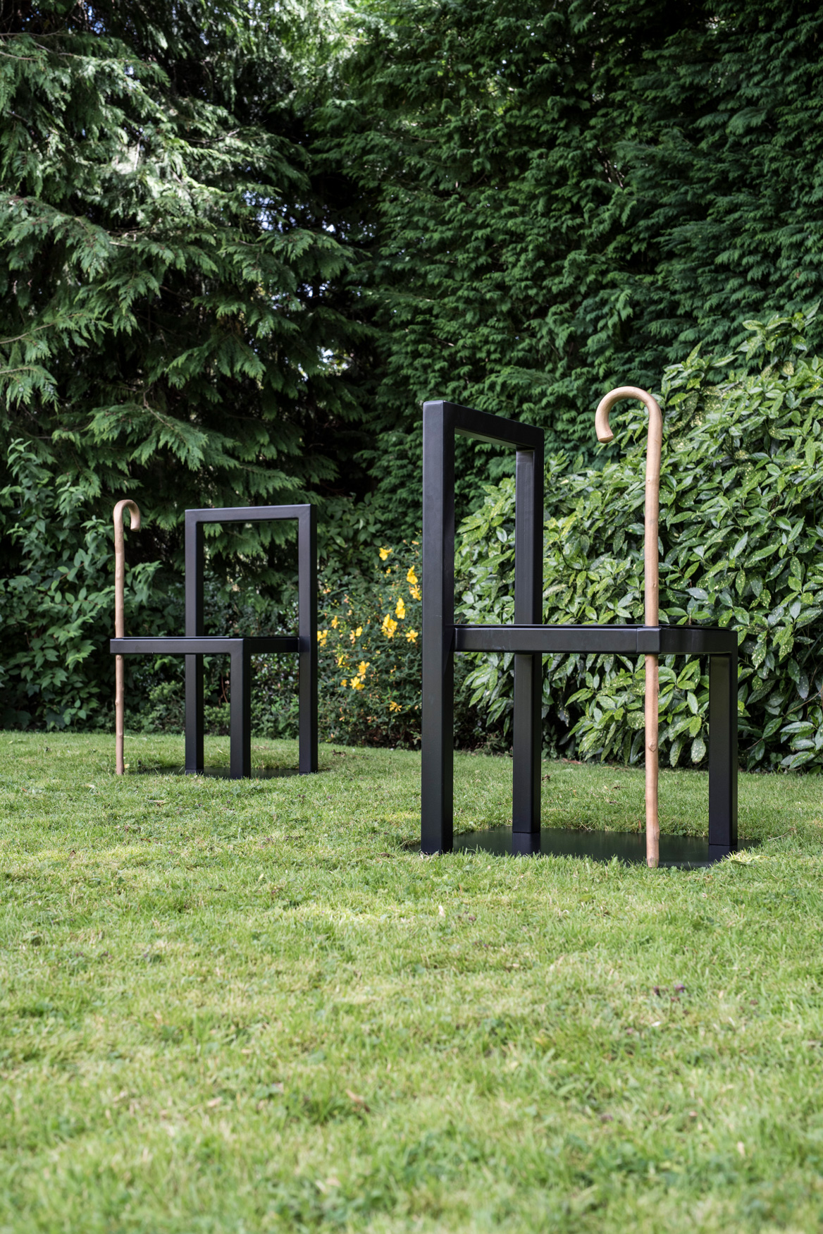 Sculptural chairs featured at exhibition in Venice