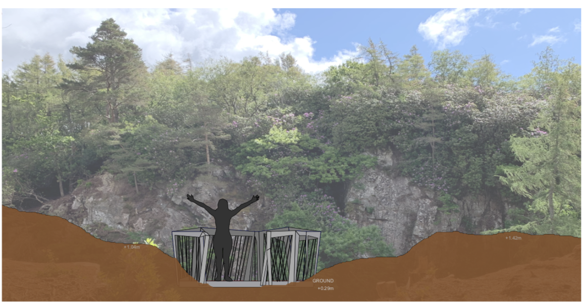 Cantilevered viewing station given green light.